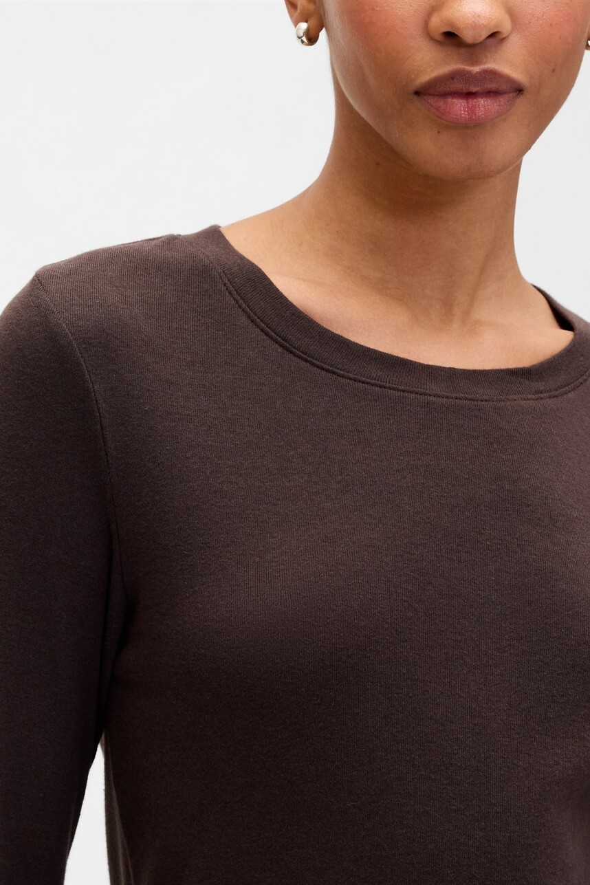 Remera Manga Larga Mujer Terra Brown