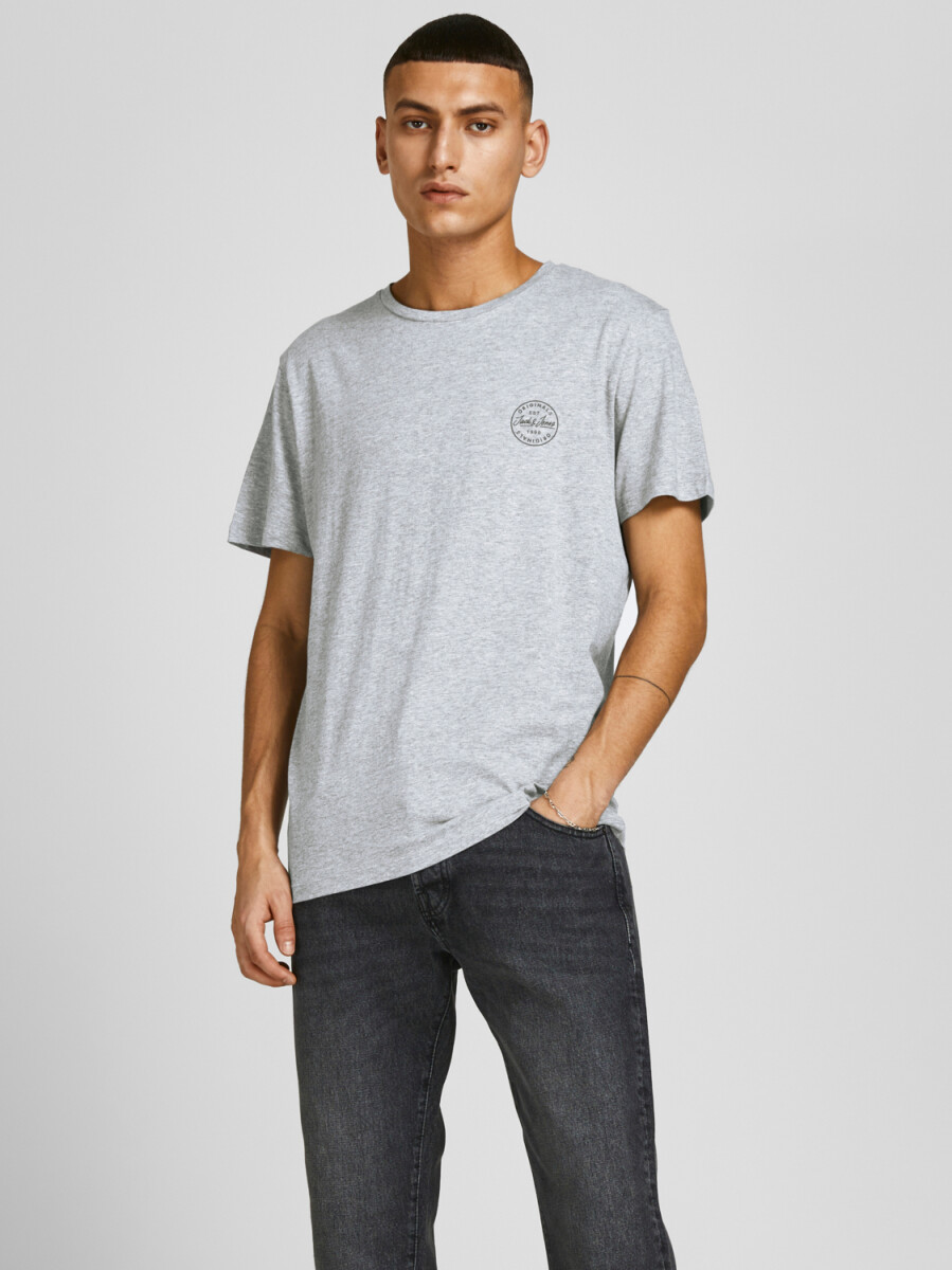 Camiseta Shark Mini Logo - Light Grey Melange 