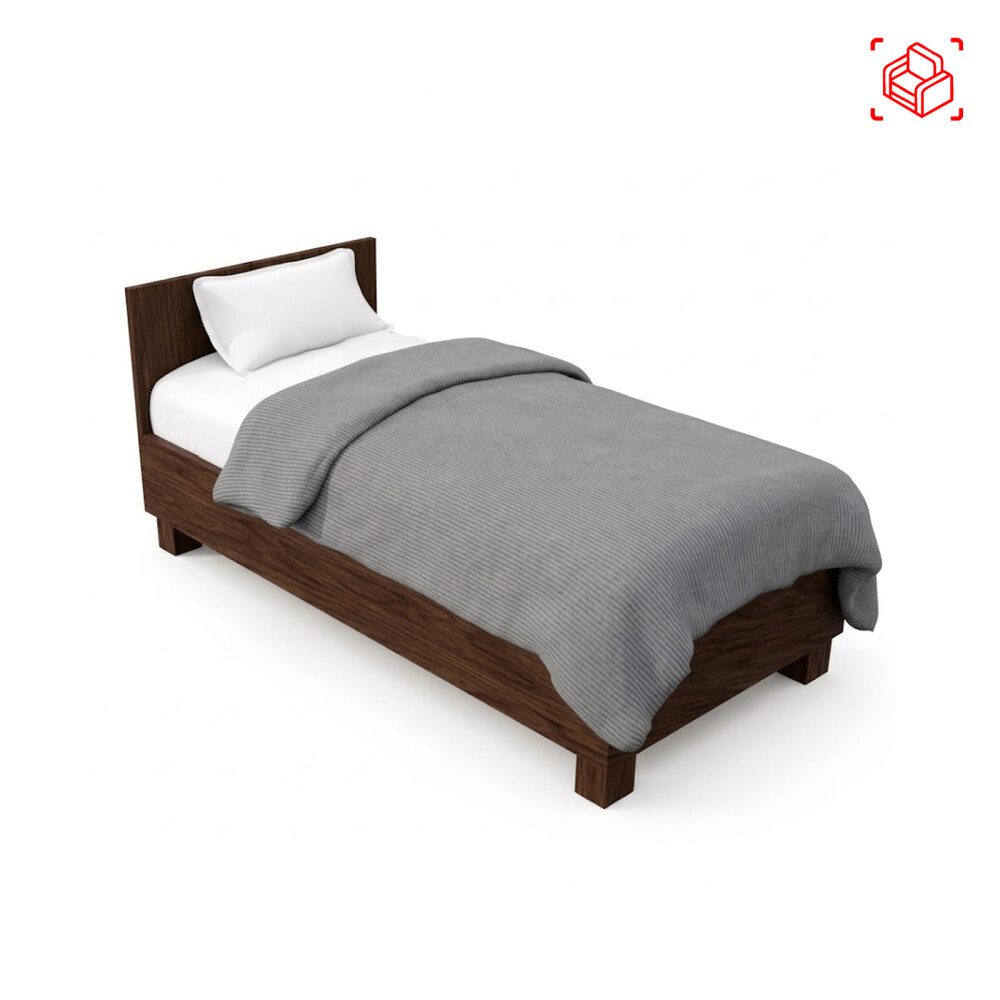 CAMA 1 PLAZA MADERA MARRON MEX
