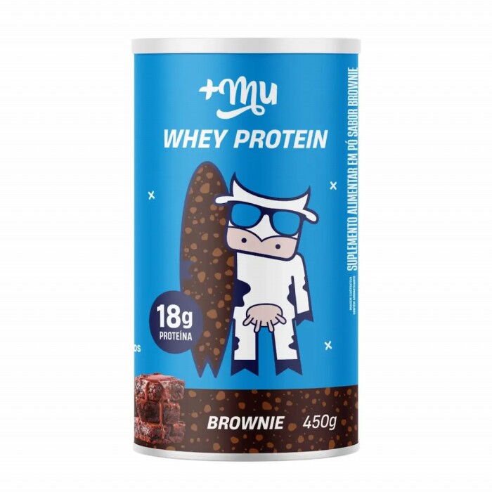 MAIS MU WHEY PROTEIN BROWNIE 450 GR única