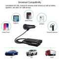 Cargador para Auto 4 Puertos USB A 36W QC 3.0 de 8 AMP Para Asientos Traseros Cargador para Auto 4 Puertos USB A 36W QC 3.0 de 8 AMP Para Asientos Traseros