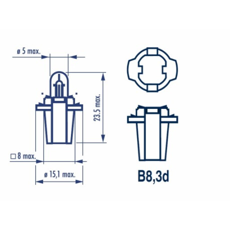 LAMPARA - BAYONETA 24V 1.2W = R.508T PHILIPS LAMPARA - BAYONETA 24V 1.2W = R.508T PHILIPS