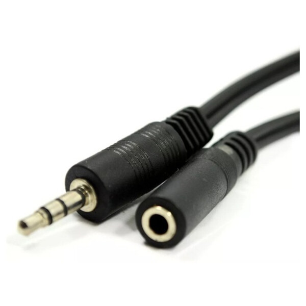 Cable de Audio Jack 3.5 Macho a Hembra de 3 Metros Cable de Audio Jack 3.5 Macho a Hembra de 3 Metros