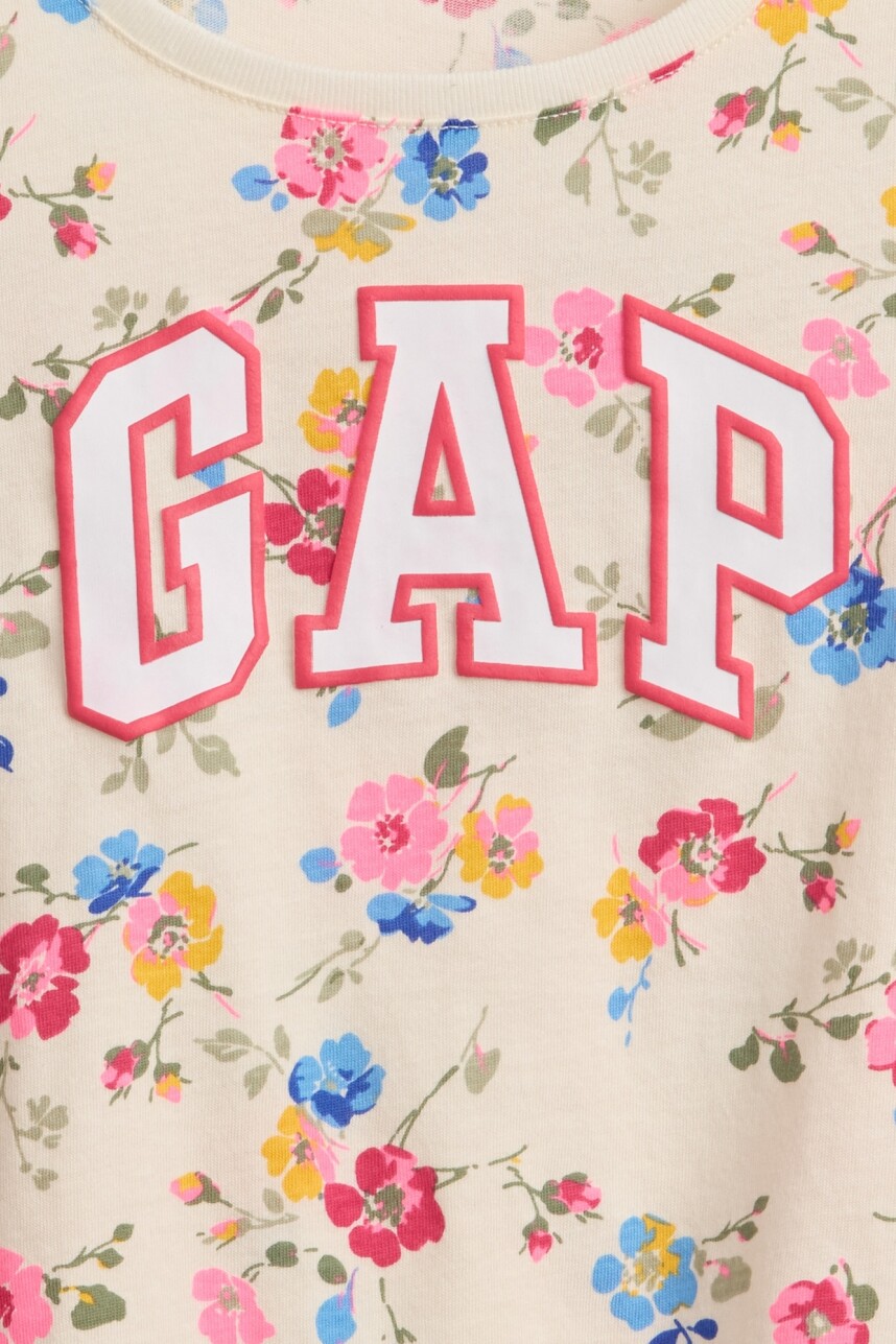 Remera Logo Gap Toddler Niña New Off White