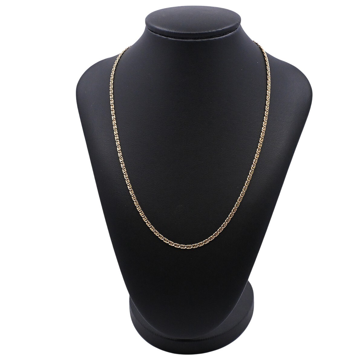 Cadena oro 18k doble grumet. 