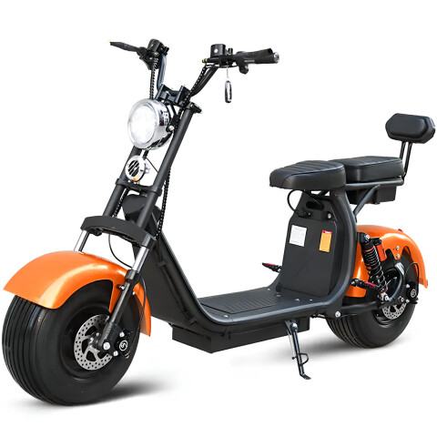 Moto Electrica Gogreen Deluxe 1500W 20Ah 40Km Autono. 45Km/h Color Variante Naranja