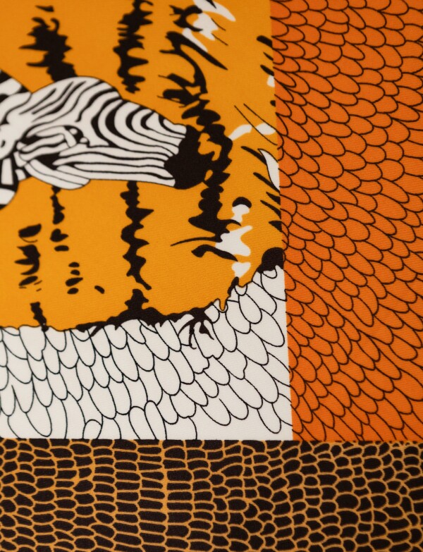 Pashmina Printed ANARANJADO/MULTI
