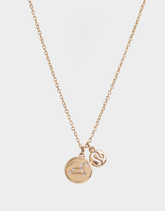 Cadena Corta con Dije Capsula Especial Cadena Corta Con Dije Leo - Dorado