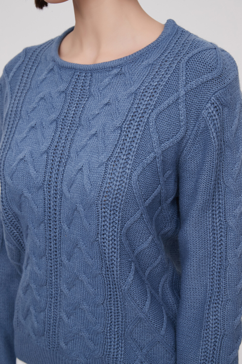 Sweater Focio Azul Grisaceo