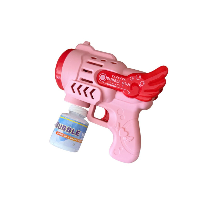 Pistola Lanza Burbujas Rosada