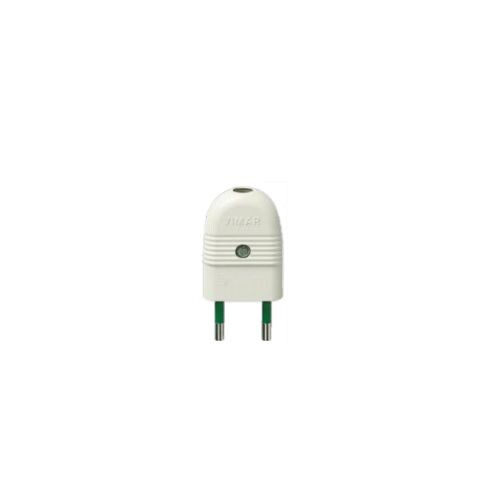 FICHA MACHO 2X10A REFORZADA. BLANCO FICHA MACHO 2X10A REFORZADA. BLANCO