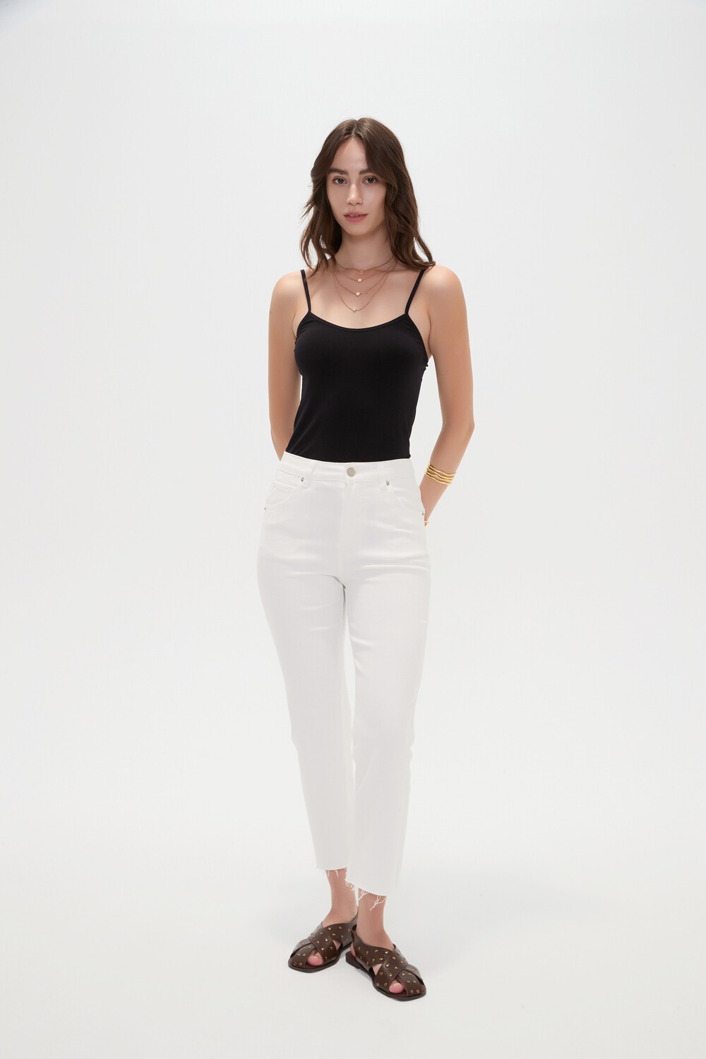 Pantalon Vilehada Marfil / Off White