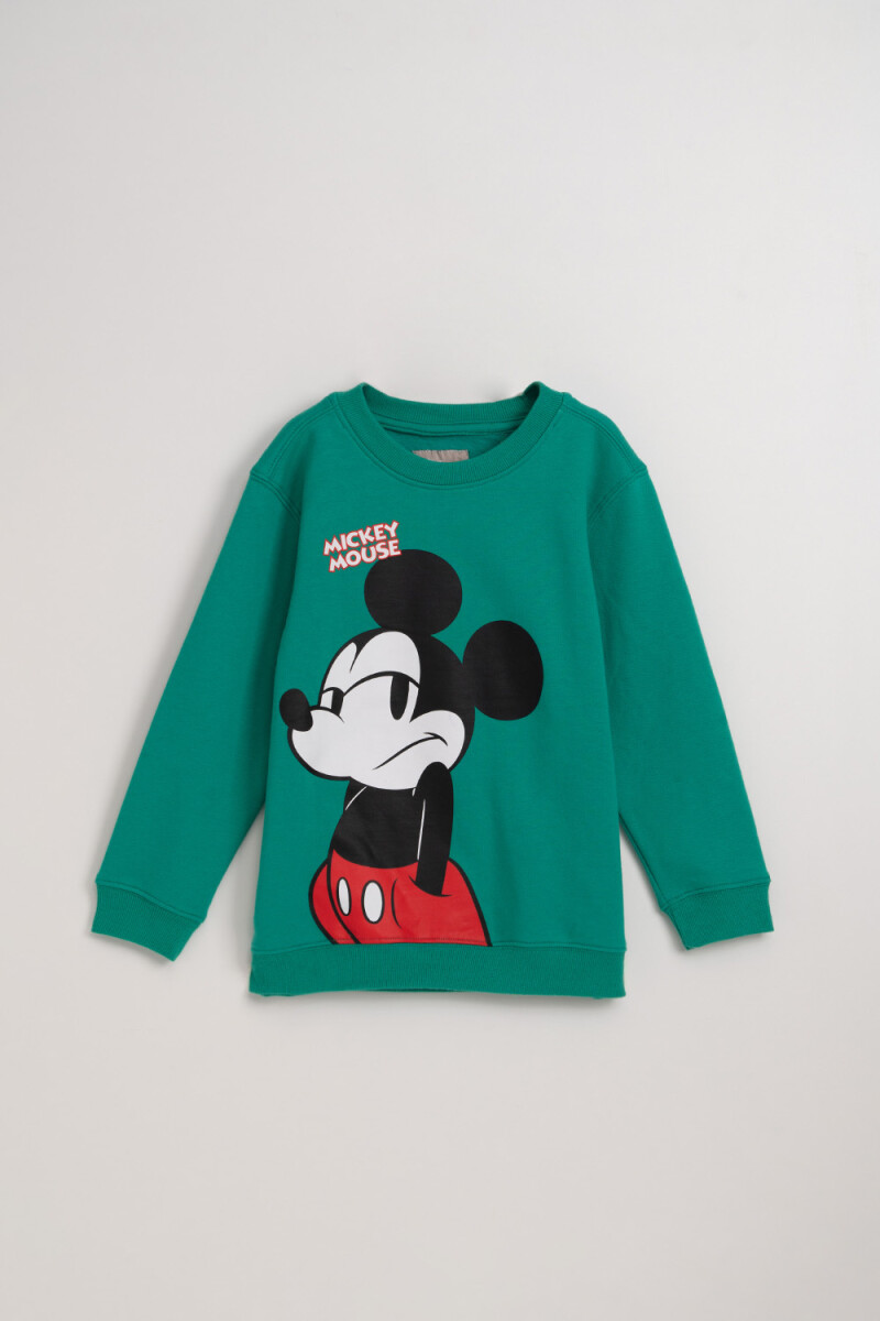 Buzo deportivo estampado Disney - Mickey verde 