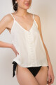 Top mare liso Blanco