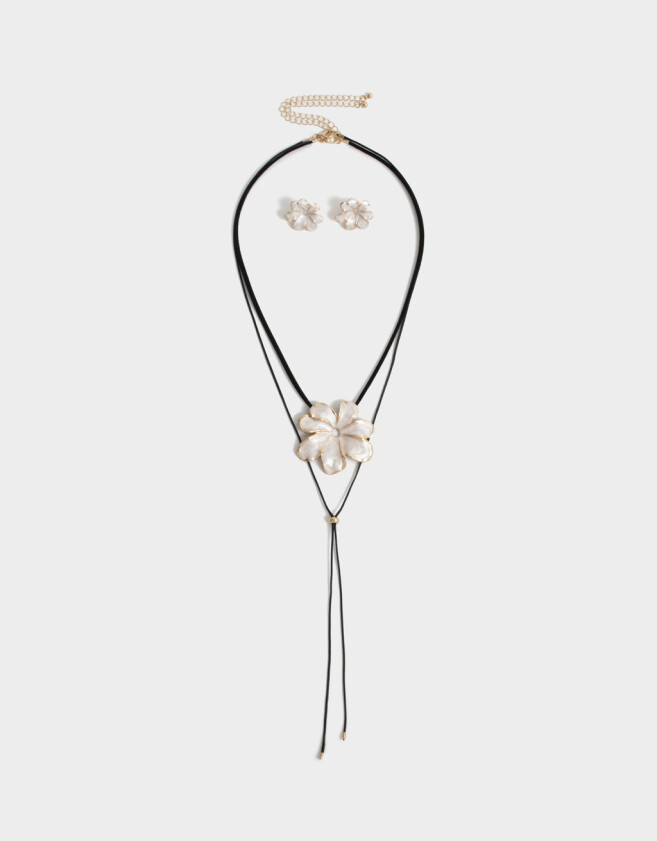 Bijouterie Set Flores Bijou Set De Flores - Dorado