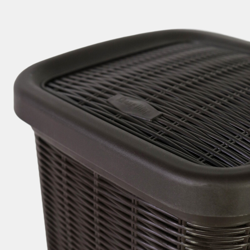 BASURERO PLAST MARRON C/PEDAL 8.5L Unica