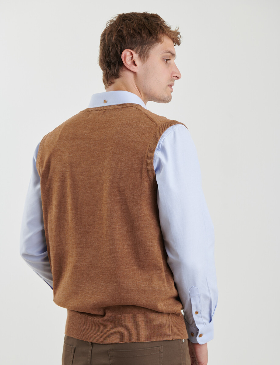 470885 CHALECO HARRINGTON LABEL Camel
