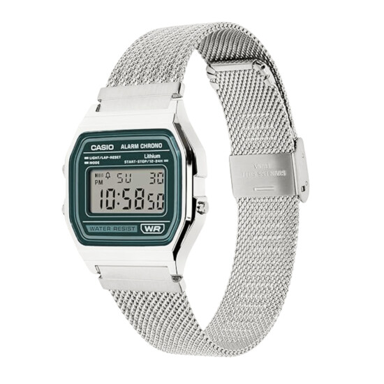 Reloj CASIO RETRO A158WEM-3DF Acero Plateado Esfera 33mm 0