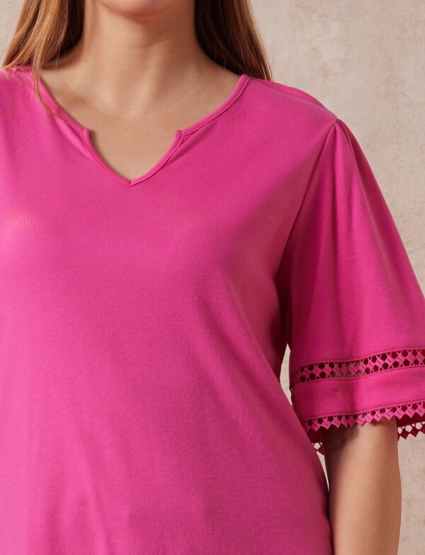 Remera Algodón FUCSIA