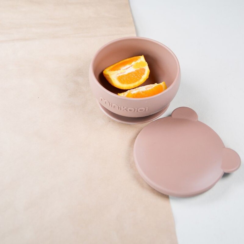Bowl ventosa silicona Minikoioi beige