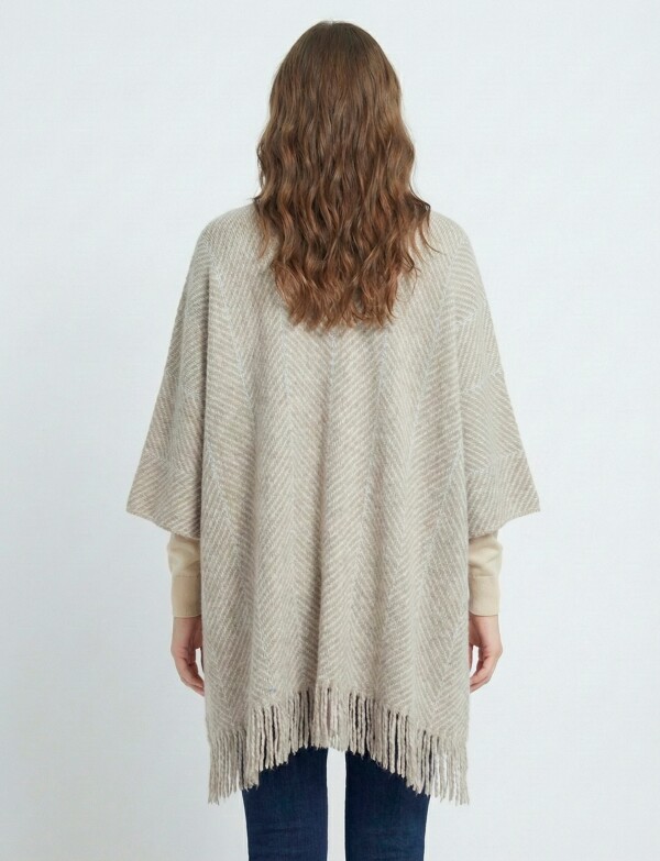 Kimono Herringbone BEIGE/MULTI