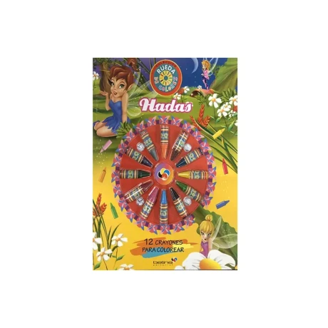 Libro para Colorear Rueda de Colores Hadas 001