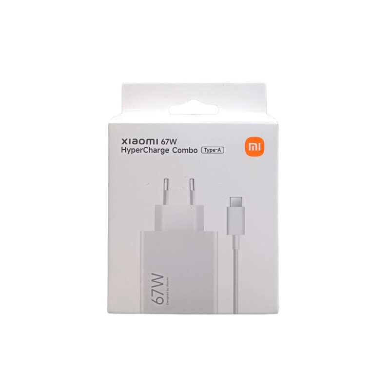 Cargador original Xiaomi HyperCharge 67W color blanco Cargador Original Xiaomi Hypercharge 67w Color Blanco