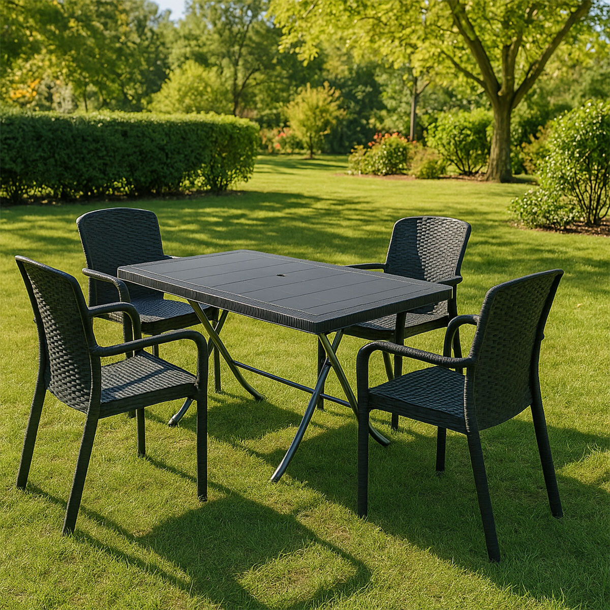 Juego de comedor exterior 