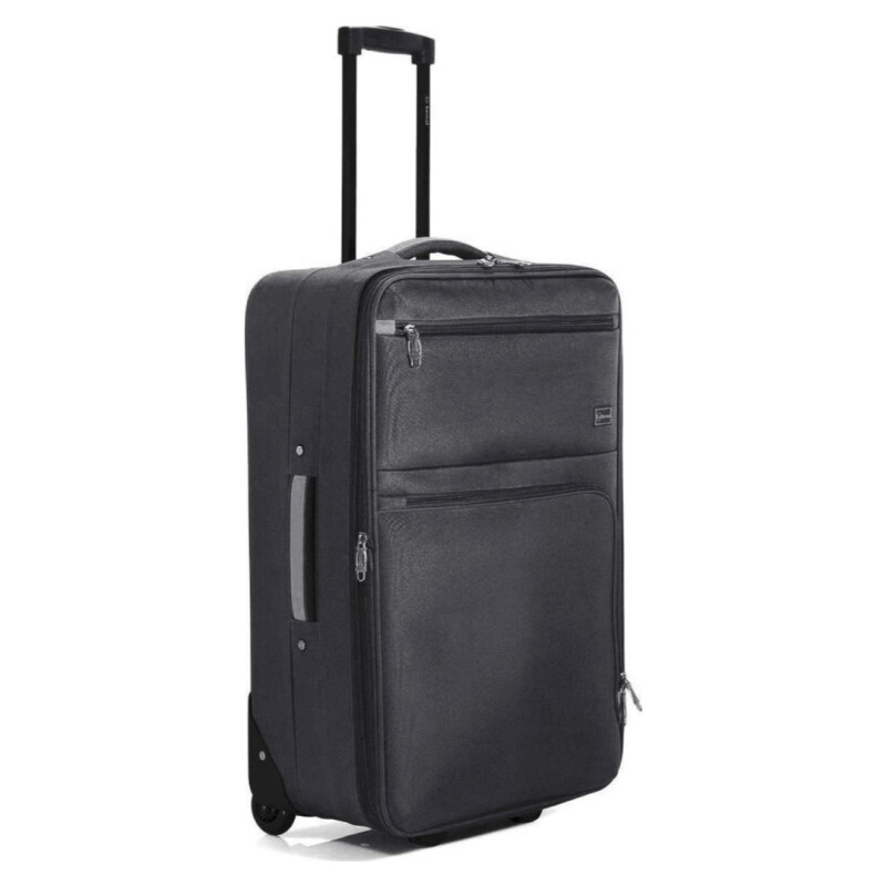 Valija Benzi 2 Ruedas Negro/Gris S Extensible TROLLEY POLIESTER 2 RUEDAS NEGRO/GRIS S EXT BZ5383N/G