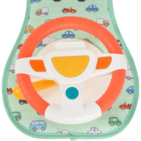 Volante Juguete P/Cochecito Auto C/Sonido Movimiento Huanger Amarillo