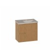Mueble de baño suspendido Canela Jequitiba 60cm Mueble De Baño Suspendido Canela Jequitiba 60cm