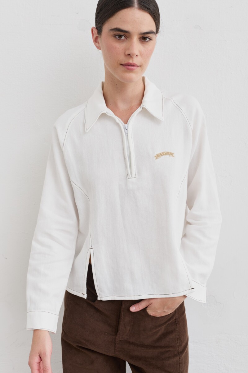 TSHIRT ZIPA Blanco