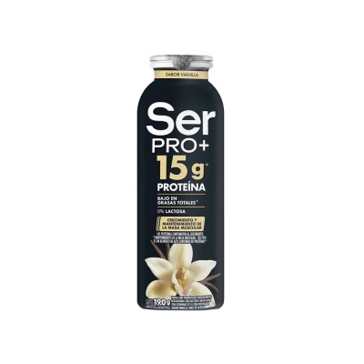 Yogurt vainilla Ser Pro+ 190g Yogurt Ser Pro+ Vainilla 190ml