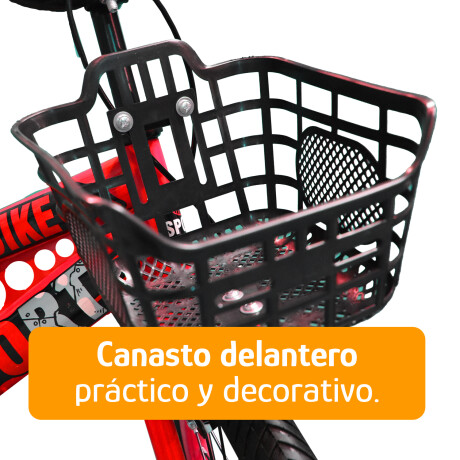 Bicicleta Infantil Rodado 20 C/Rueditas Aux Estilo Deportivo Rojo