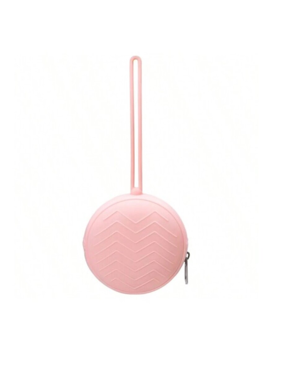 Porta chupete pod de Silicona con cierre - rosa 