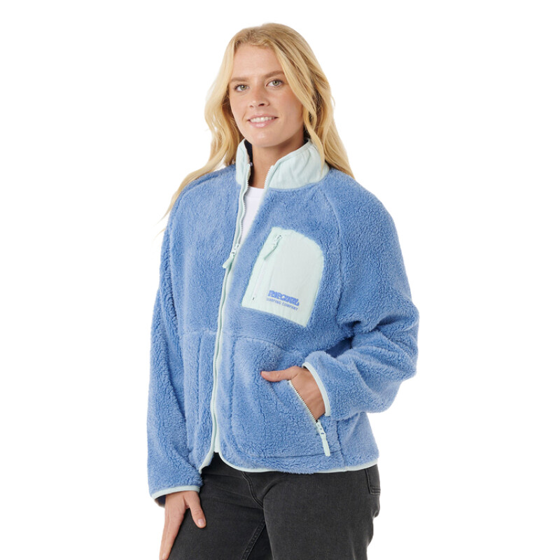 Canguro Rip Curl Shore Break Polar Fleece - Azul Canguro Rip Curl Shore Break Polar Fleece - Azul