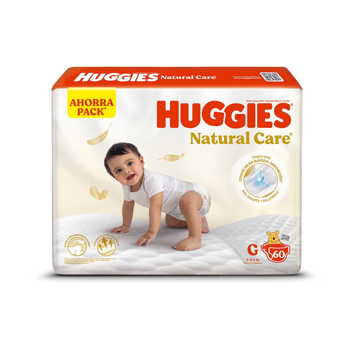 HUGGIES NAT CARE SUPREME G 60 UN 
