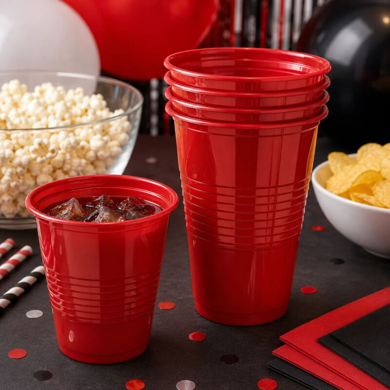 Vaso de 250 ml Rojo