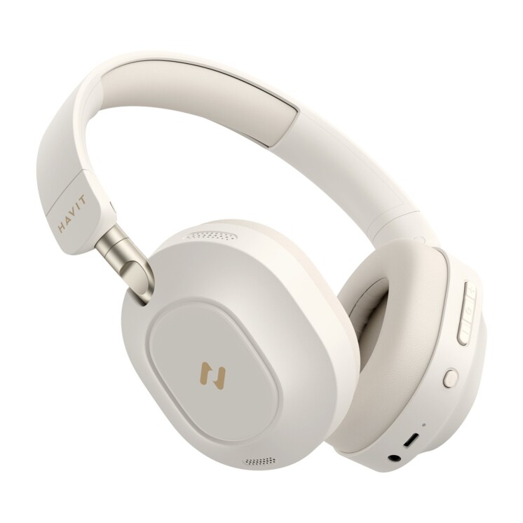 Auriculares inalámbricos Havit H668BT con cancelación de ruido Beige