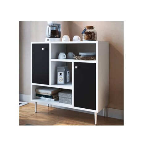 BALCON BUFFETE ARTECAS 76 cm 2 PUERTA. BLANCO/NOGAL BALCON BUFFETE ARTECAS 76 cm 2 PUERTA. BLANCO/NOGAL