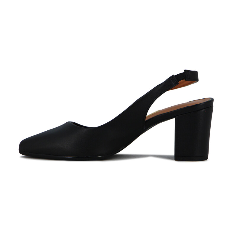Vizzano Zapato Clasico Dama Taco Bajo Cuadrado C/ Pulsera Negro