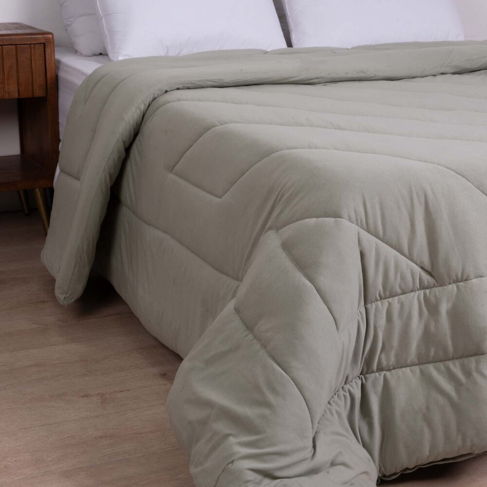 ACOLCHADO 2 PLAZAS JERSEY VERDE MALLA JERSEY