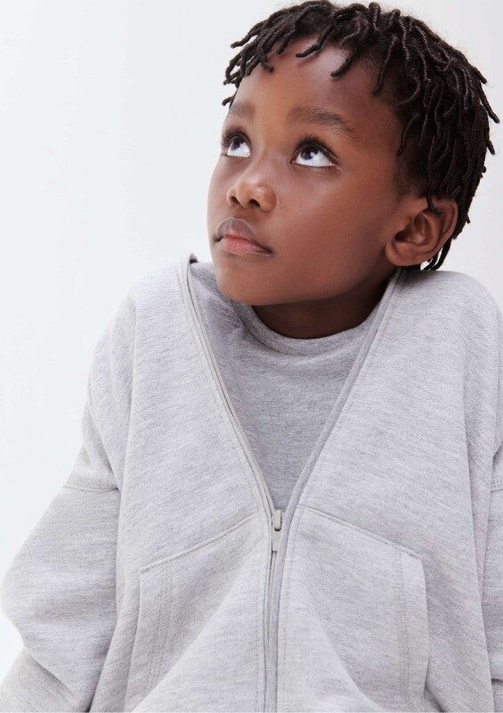 JAQUETA UNISSEX CINZA MESCLA