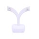 Caravanas oro 18k blanco y brillantes engarce 4 puntas. Caravanas oro 18k blanco y brillantes engarce 4 puntas.