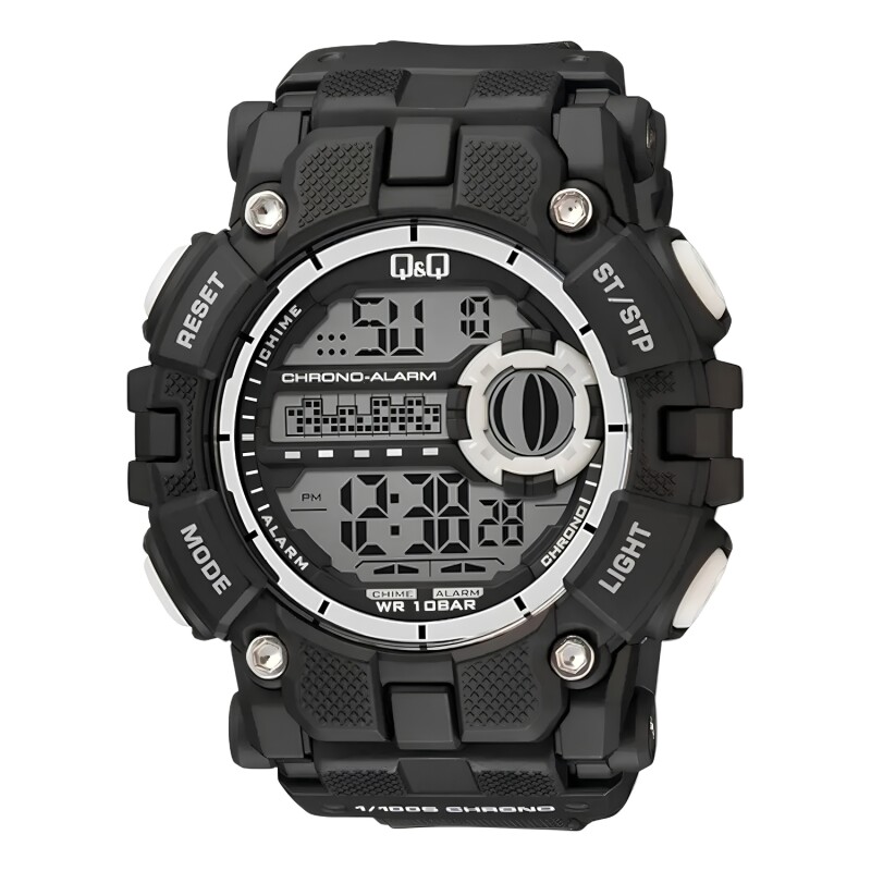 Reloj Digital Q&Q Resistente al agua Modelo C09A025PY Reloj Digital Q&Q Resistente al agua Modelo C09A025PY