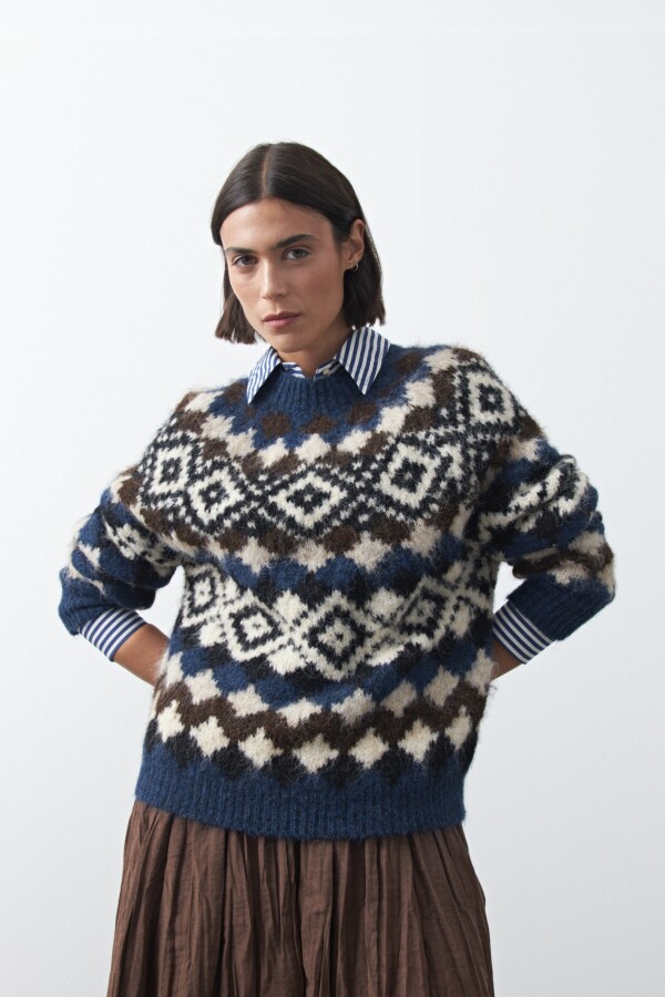 SWEATER SIRO Azul Oscuro