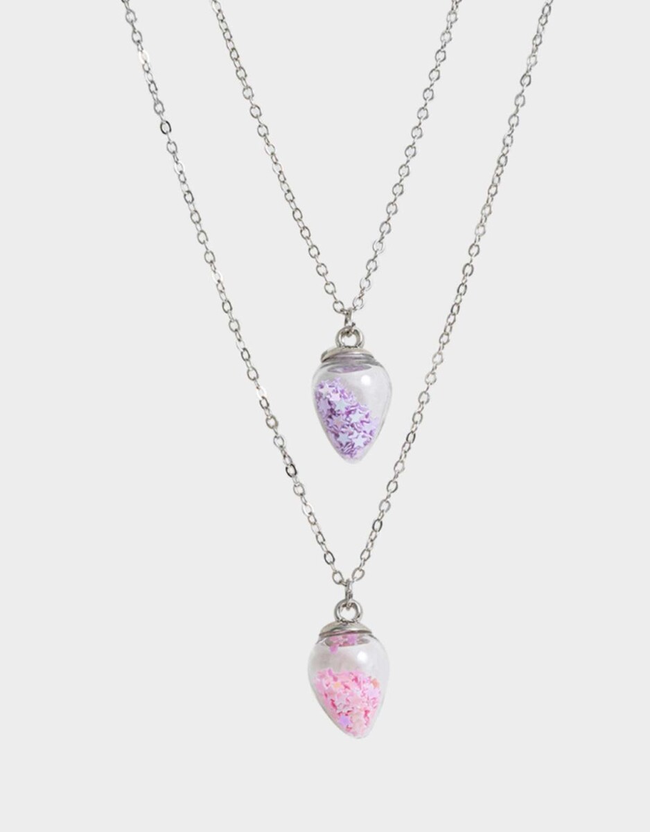 Collares Infantiles Con frutas - Plateado 