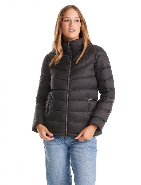 Campera Plumas Packable NEGRO