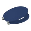 Tapa inodoro azul en MDF con herraje metálico Tapa Inodoro Azul En Mdf Con Herraje Metálico