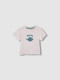 Camiseta Estampado Pez Blanco